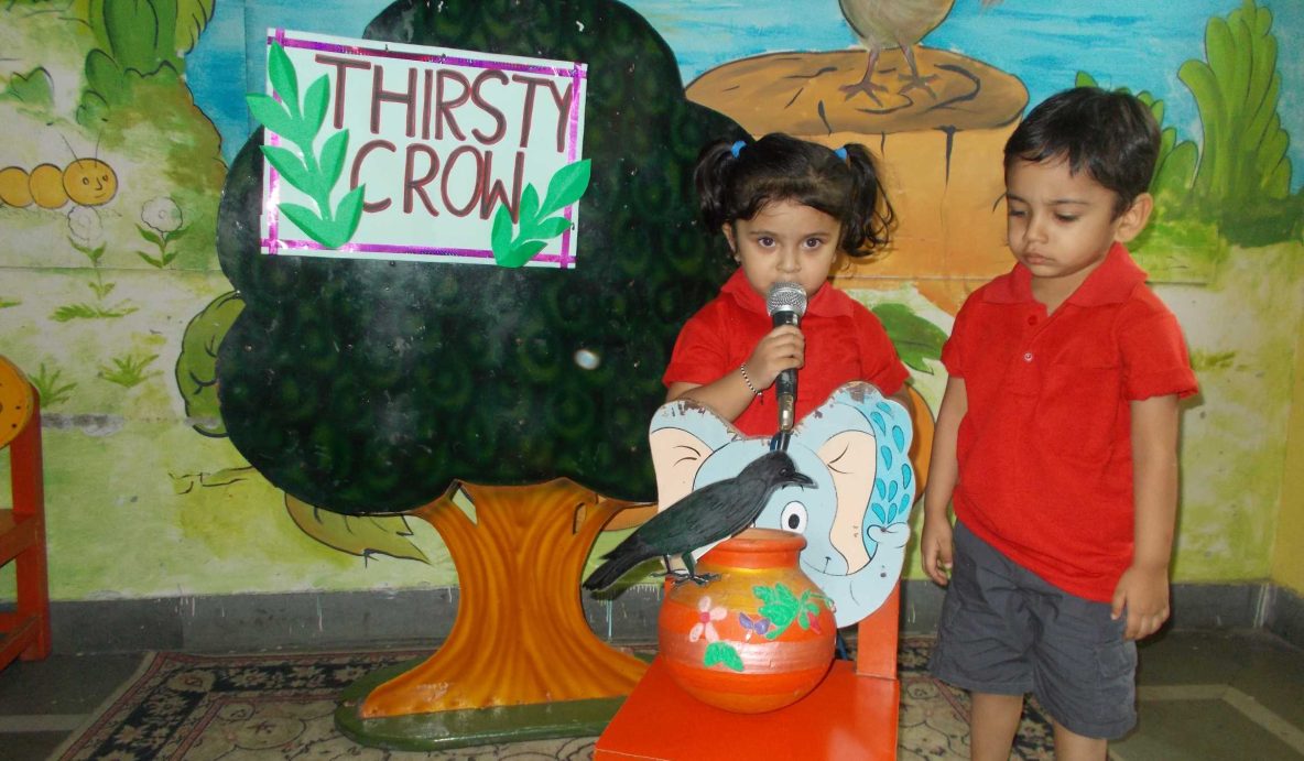 Thirsty crow story telling with props – Aryan Kids World Thirsty crow story telling with props - Aryan Kids World