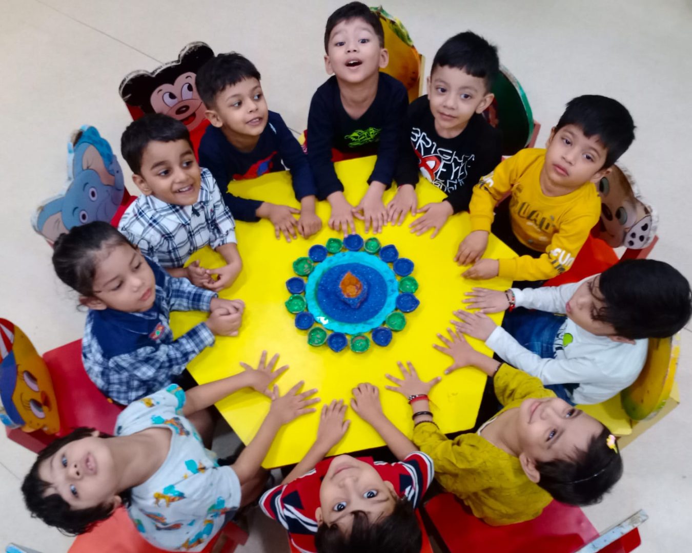 Diya Painting – Diwali special – Aryan Kids World Diya Painting - Diwali special - Aryan Kids World