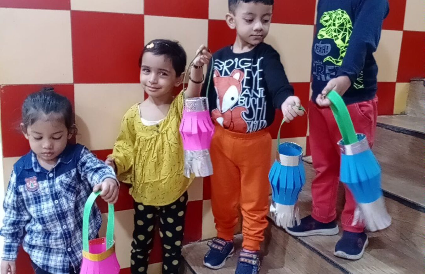 Lantern Making and Paper folding – Art and Craft – Aryan Kids World Lantern Making and Paper folding - Art and Craft - Aryan Kids World
