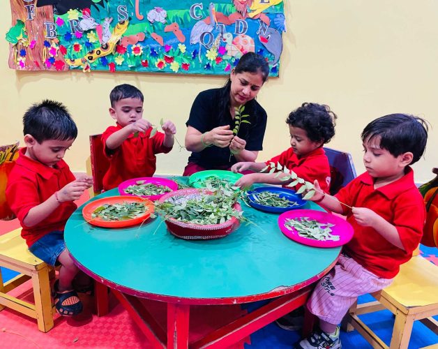 Curry Leaves pluck activity – Aryan Kids World Curry Leaves pluck activity - Aryan Kids World