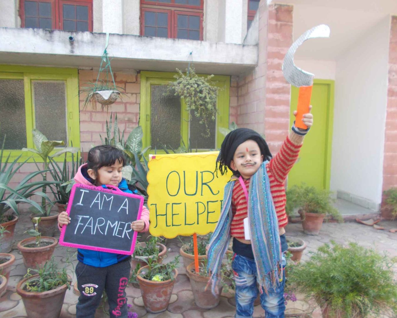 Helper act – Farmer selling fruits and vegetables – Aryan Kids World Helper act - Farmer selling fruits and vegetables - Aryan Kids World